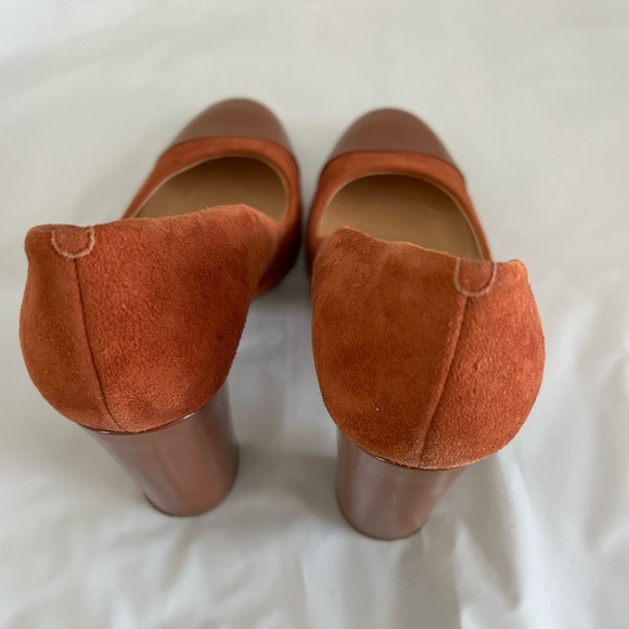 J Crew Made in Italy Suede Round Toe Heels - Picture 5 of 11
